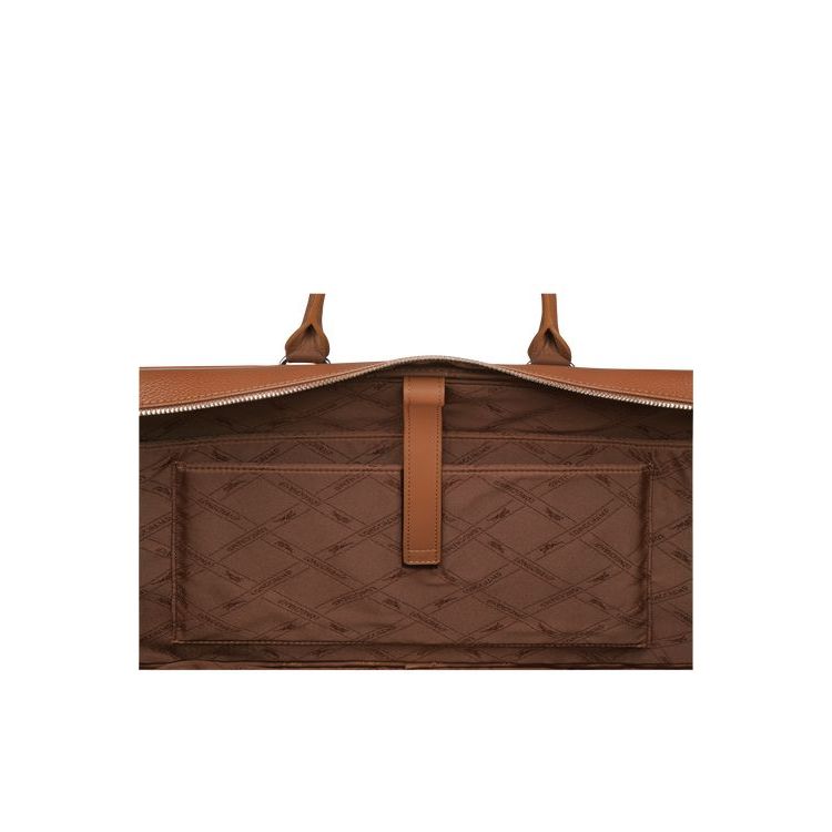 Longchamp Briefcase L Caramel Bőr Aktatáska Barna | 602895KEZ