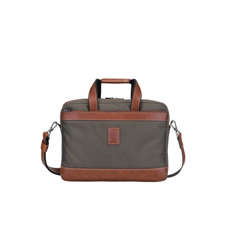 Longchamp Briefcase L Vászon Aktatáska Barna | 732850ZBJ