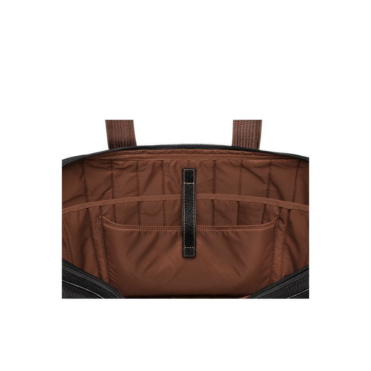 Longchamp Briefcase L Vászon Aktatáska Fekete | 491237JWO