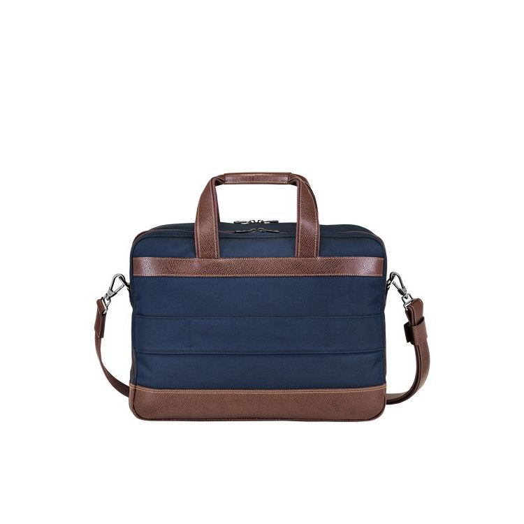 Longchamp Briefcase L Vászon Aktatáska Kék | 943807OUL