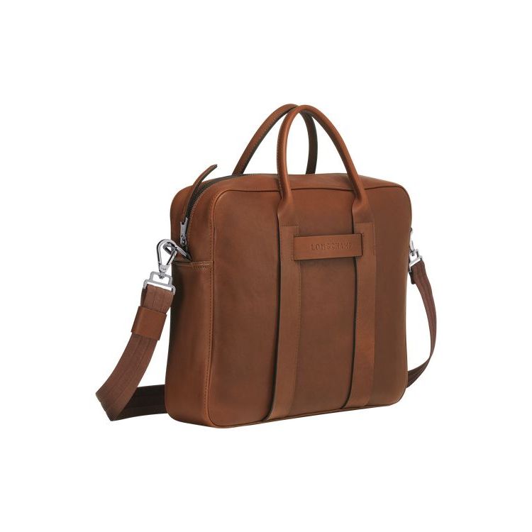 Longchamp Briefcase M Bőr Aktatáska Barna | 935016WZI