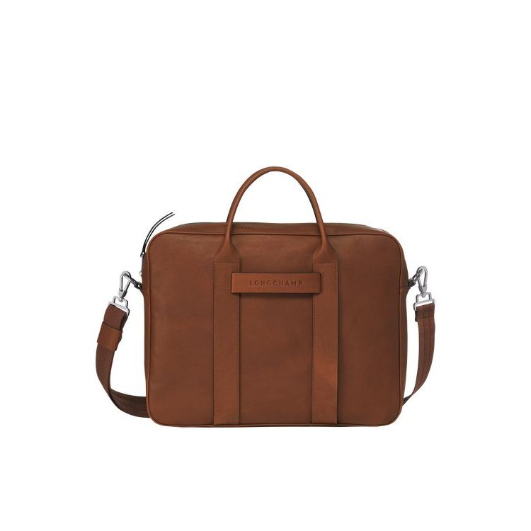 Longchamp Briefcase M Bőr Aktatáska Barna | 935016WZI