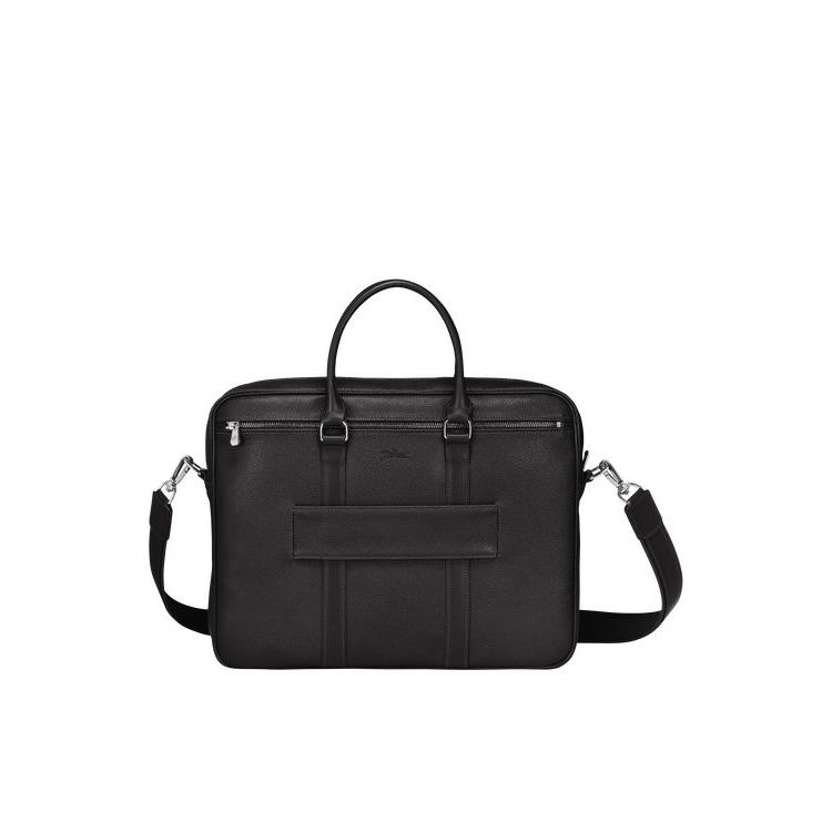 Longchamp Briefcase S Bőr Aktatáska Fekete | 206915PNR