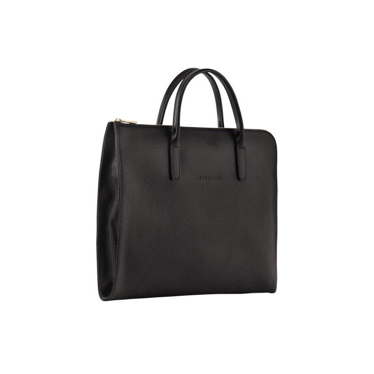 Longchamp Briefcase S Bőr Aktatáska Fekete | 471085OGK