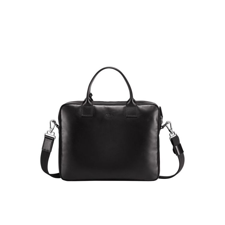 Longchamp Briefcase S Bőr Aktatáska Fekete | 734581CIO