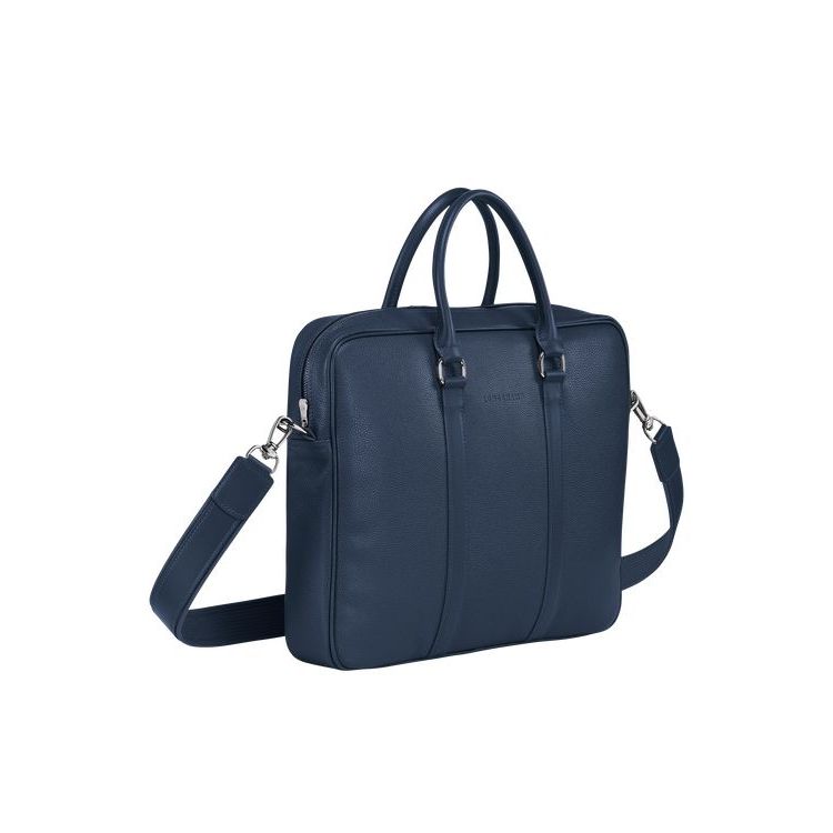 Longchamp Briefcase S Bőr Aktatáska Sötétkék | 143982UIB