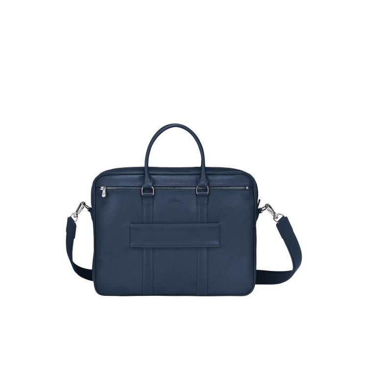 Longchamp Briefcase S Bőr Aktatáska Sötétkék | 143982UIB