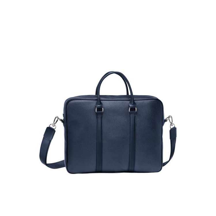 Longchamp Briefcase S Bőr Aktatáska Sötétkék | 143982UIB