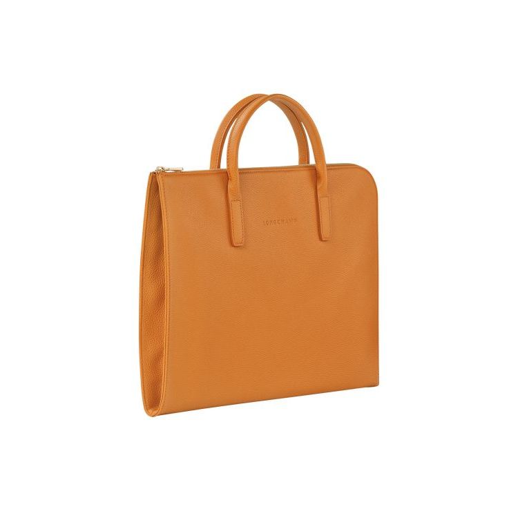 Longchamp Briefcase S Saffron Bőr Aktatáska Narancssárga | 308915OSA