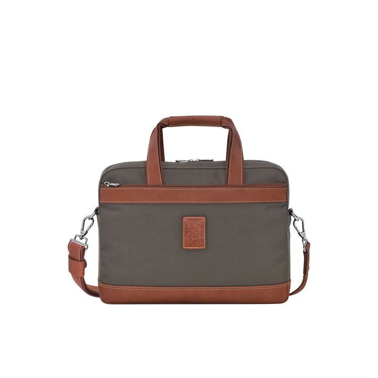 Longchamp Briefcase S Vászon Aktatáska Barna | 814320TEI