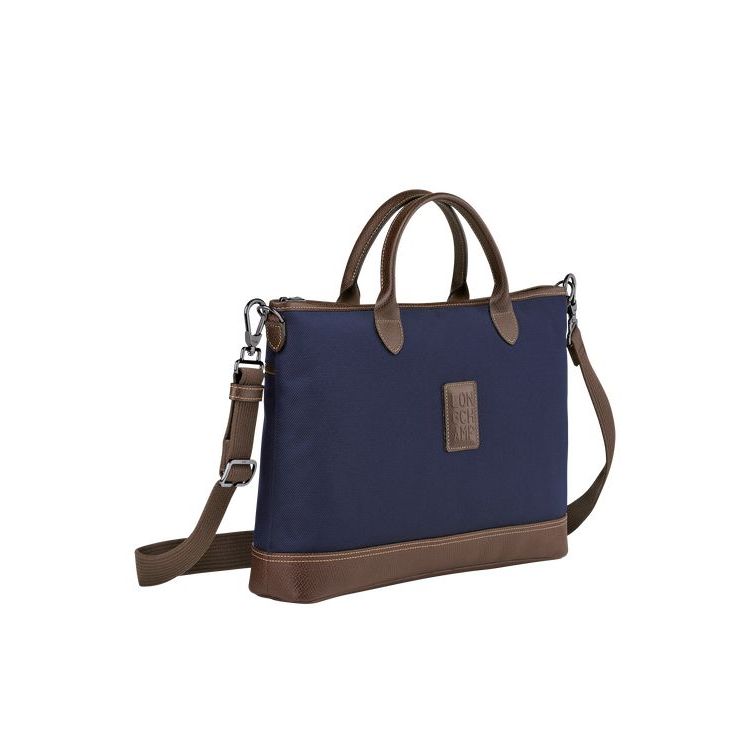 Longchamp Briefcase S Vászon Aktatáska Kék | 516928TXZ