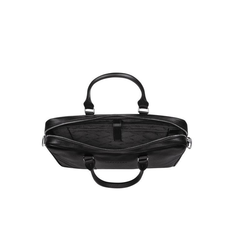 Longchamp Briefcase Xs Bőr Aktatáska Fekete | 519608NAP