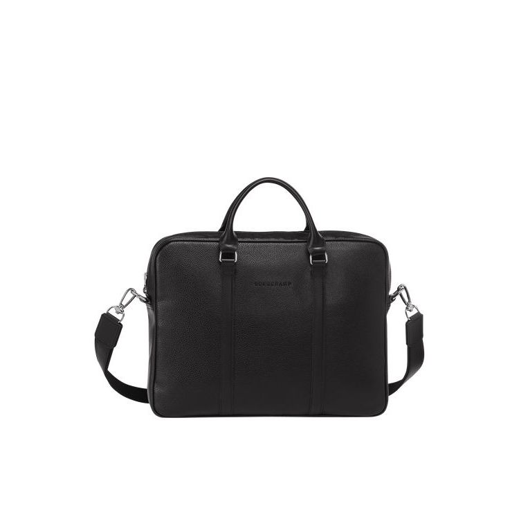 Longchamp Briefcase Xs Bőr Aktatáska Fekete | 519608NAP