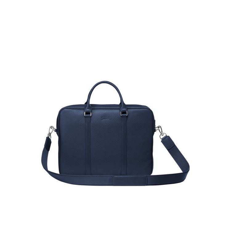 Longchamp Briefcase Xs Bőr Aktatáska Sötétkék | 726930OSI