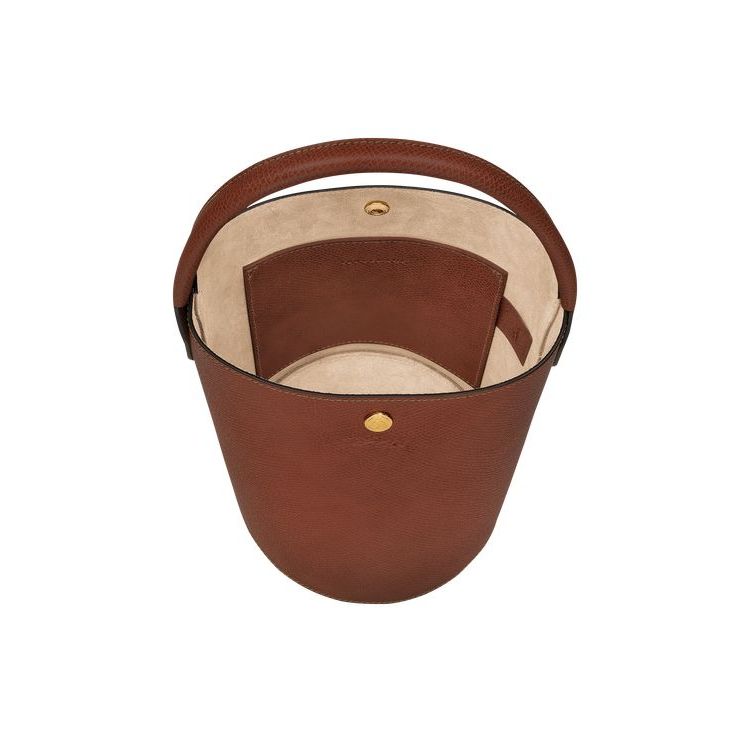 Longchamp Bucket Bőr Kézitáska Barna | 413758AKH