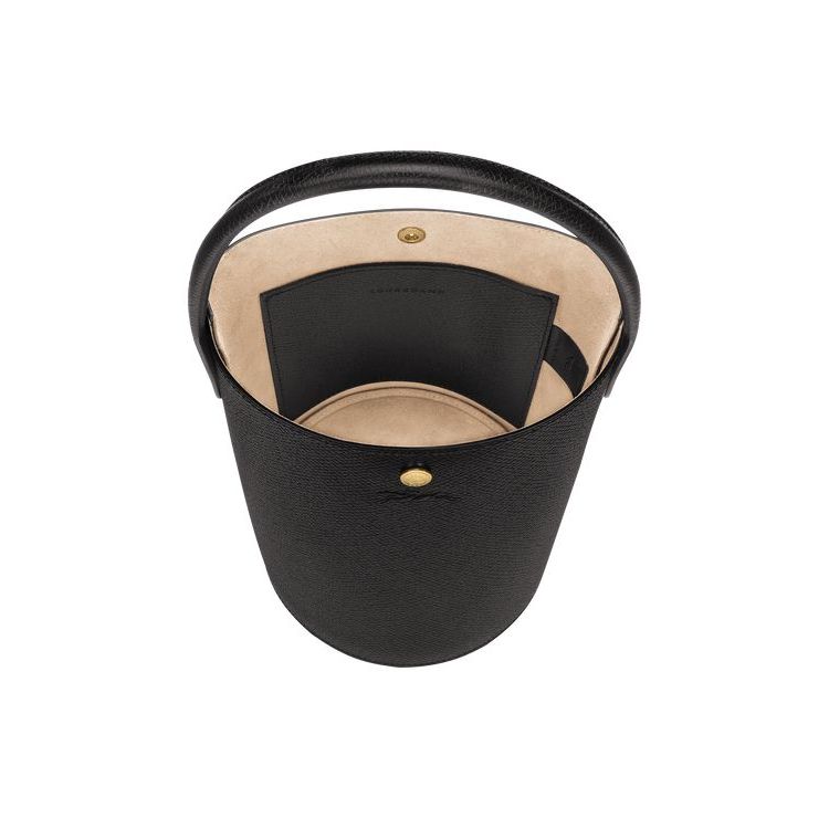 Longchamp Bucket Bőr Kézitáska Fekete | 863520SFY