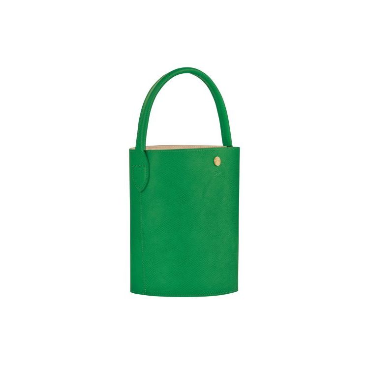 Longchamp Bucket Bőr Kézitáska Zöld | 514873KWL