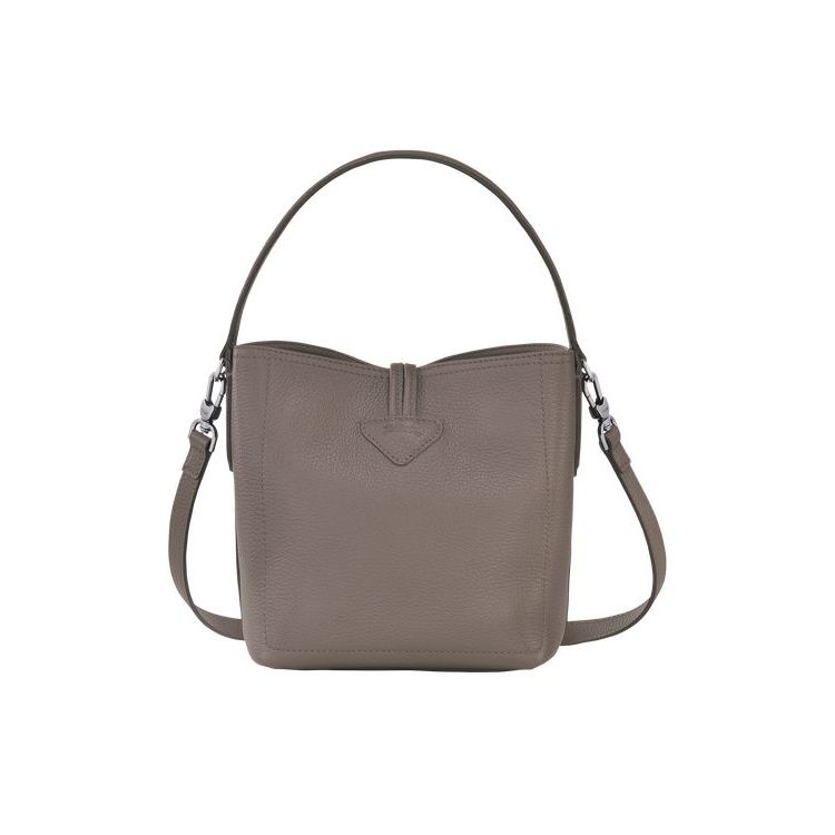 Longchamp Bucket S Bőr Crossbody Táska Szürke | 245396JMK