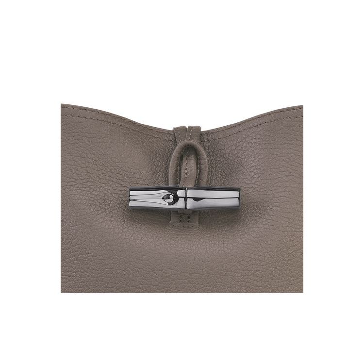 Longchamp Bucket S Bőr Crossbody Táska Szürke | 245396JMK