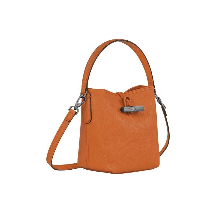 Longchamp Bucket S Saffron Bőr Crossbody Táska Narancssárga | 680194PBC