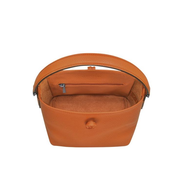 Longchamp Bucket S Saffron Bőr Crossbody Táska Narancssárga | 680194PBC