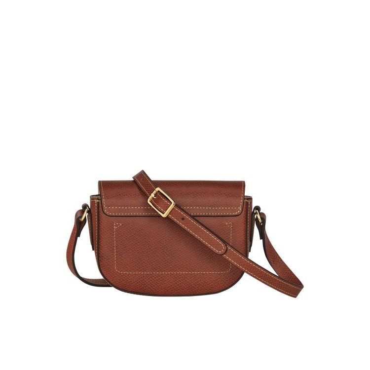 Longchamp Bőr Crossbody Táska Barna | 153704PBU