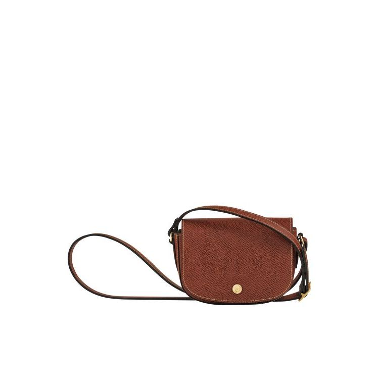 Longchamp Bőr Crossbody Táska Barna | 153704PBU