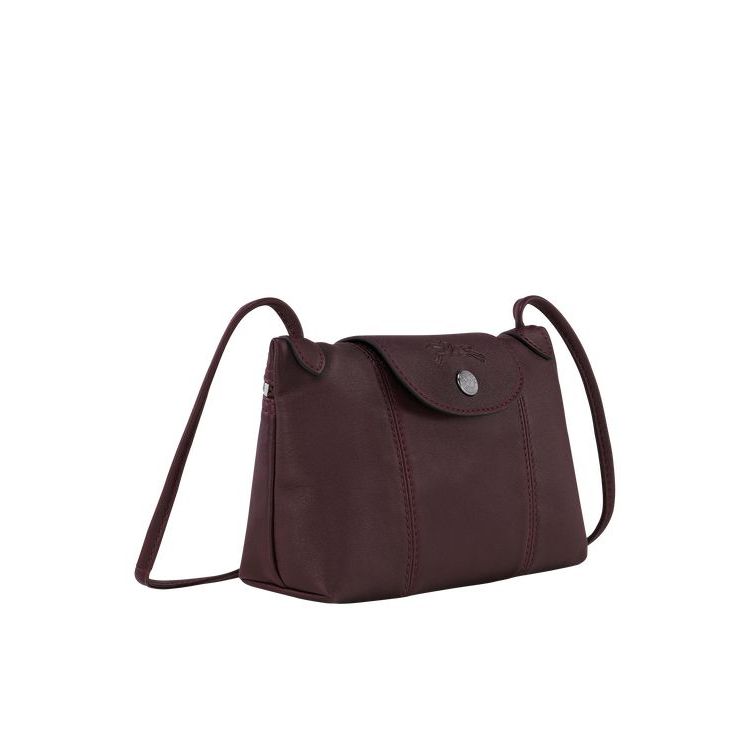 Longchamp Bőr Crossbody Táska Bordó | 043817DFW