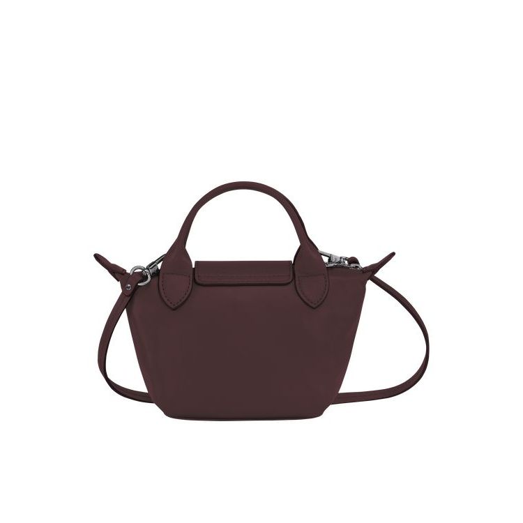 Longchamp Bőr Crossbody Táska Bordó | 609524YOH