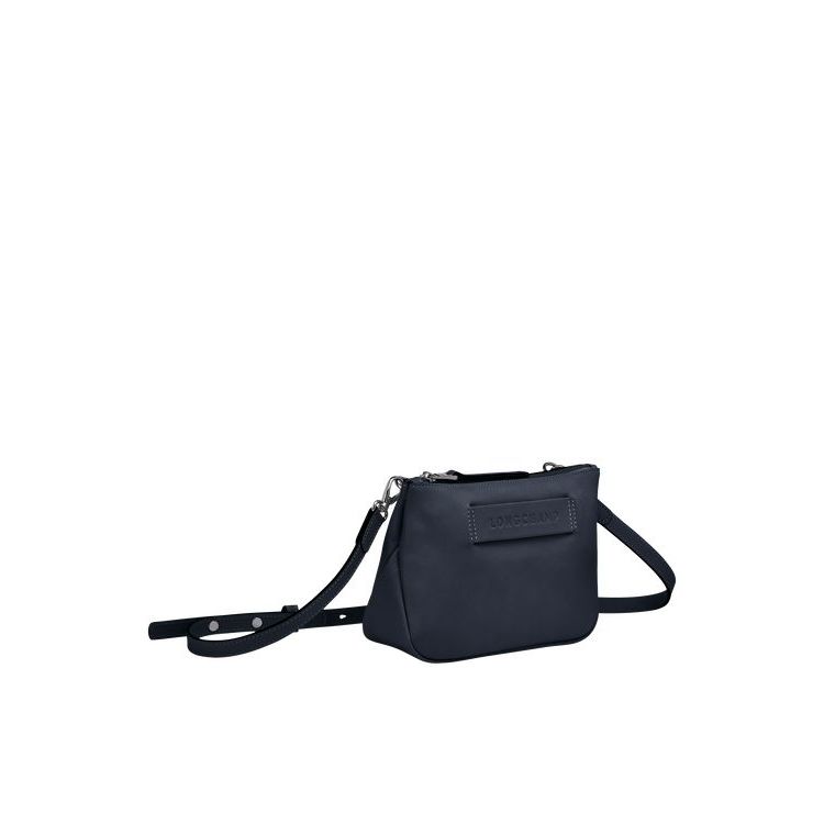 Longchamp Bőr Crossbody Táska Kék | 246073XTK