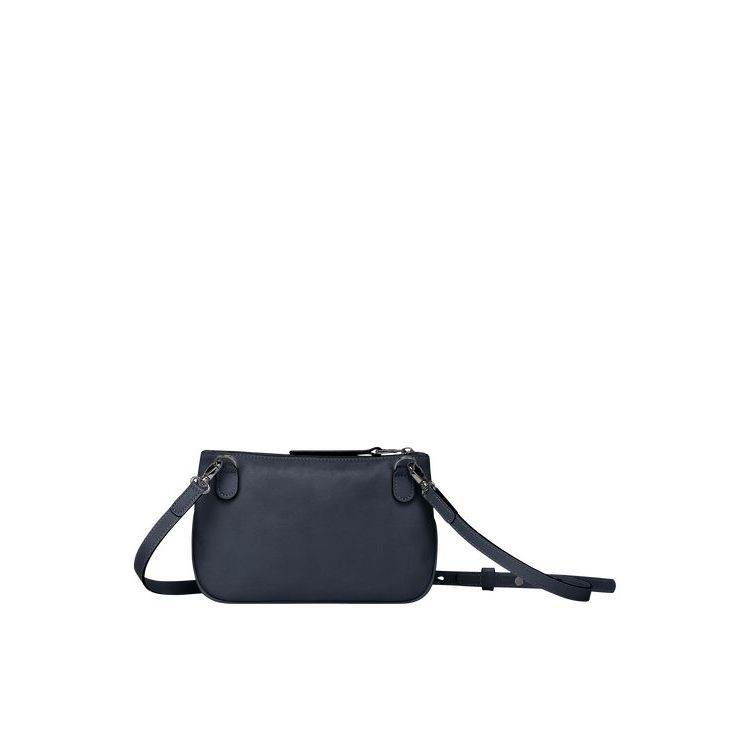 Longchamp Bőr Crossbody Táska Kék | 246073XTK