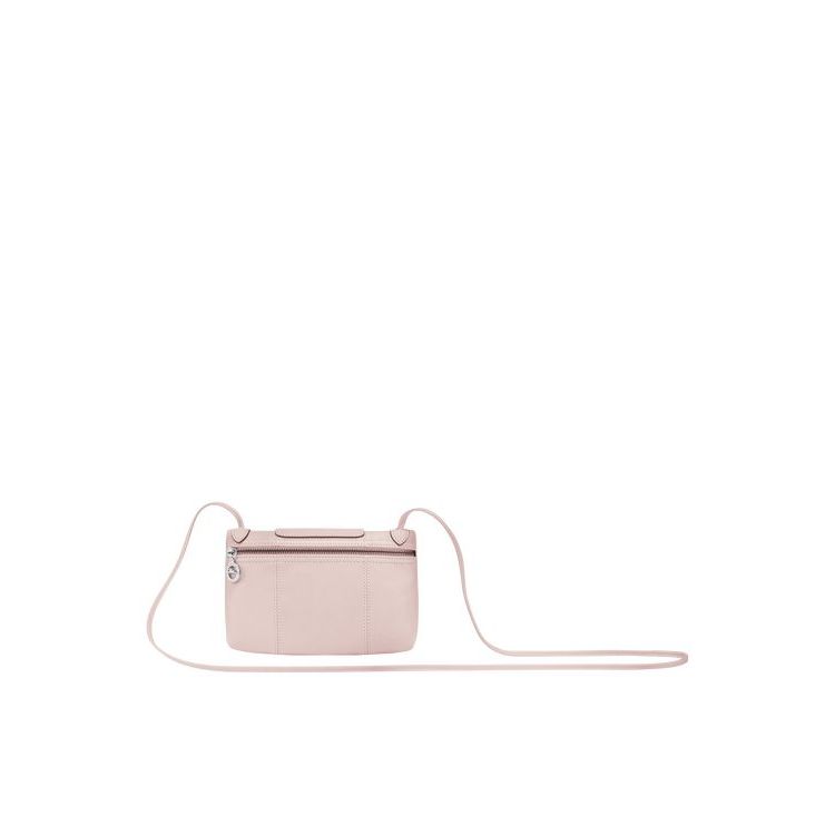 Longchamp Bőr Crossbody Táska Rózsaszín | 475310SDG