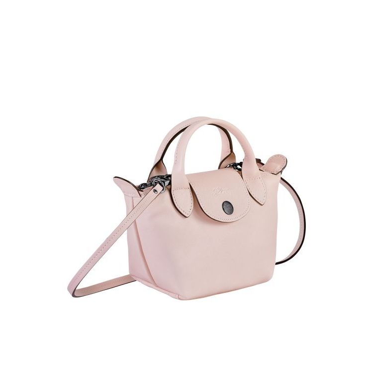 Longchamp Bőr Crossbody Táska Rózsaszín | 694301MPR