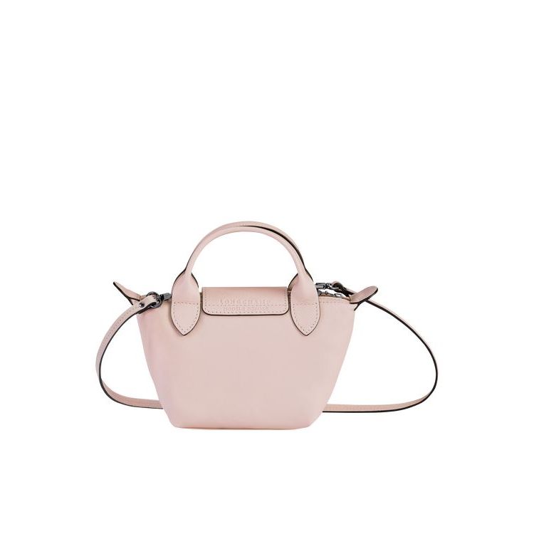 Longchamp Bőr Crossbody Táska Rózsaszín | 694301MPR