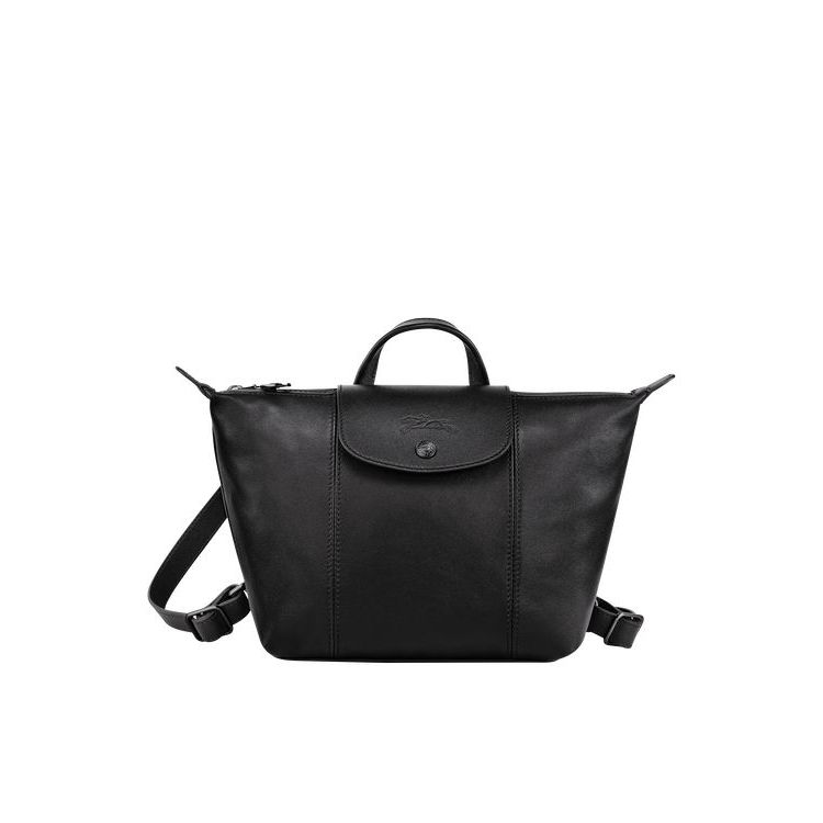 Longchamp Bőr Hátizsák Fekete | 378420BWY