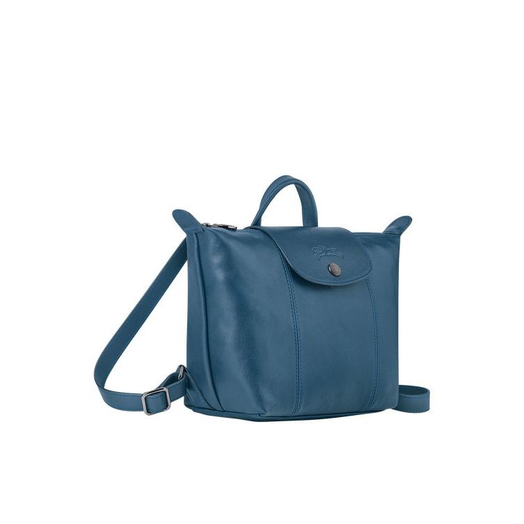 Longchamp Bőr Hátizsák Kék | 563247EOV