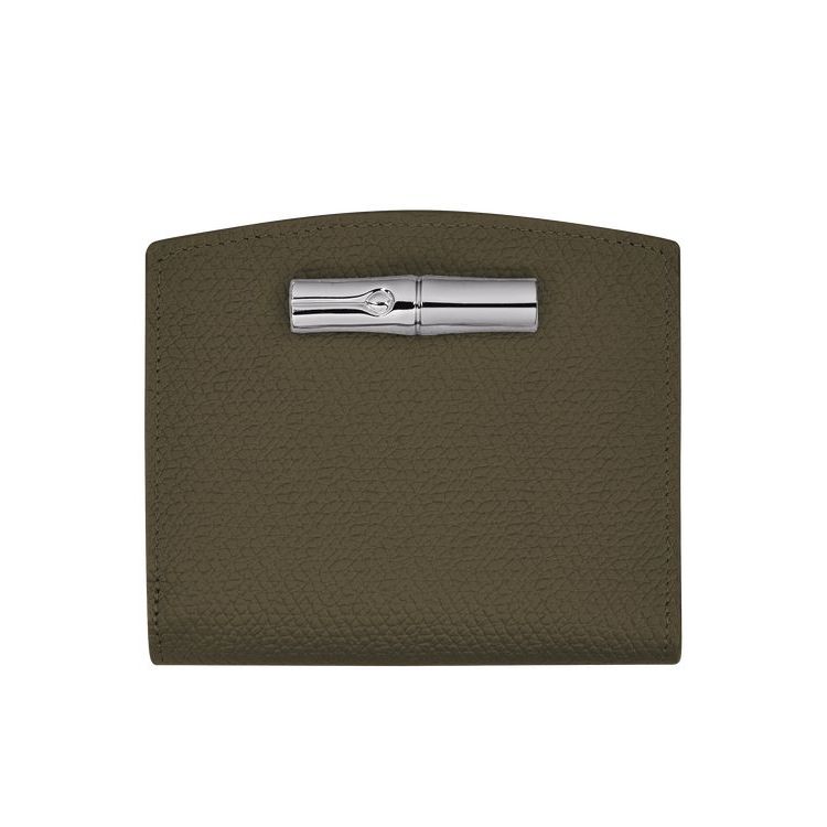 Longchamp Bőr Pénztárca Khaki | 541793VGL