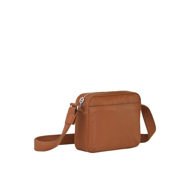 Longchamp Caramel Bőr Crossbody Táska Barna | 264178WYZ