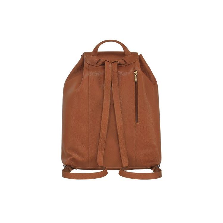 Longchamp Caramel Bőr Hátizsák Barna | 467912BYE