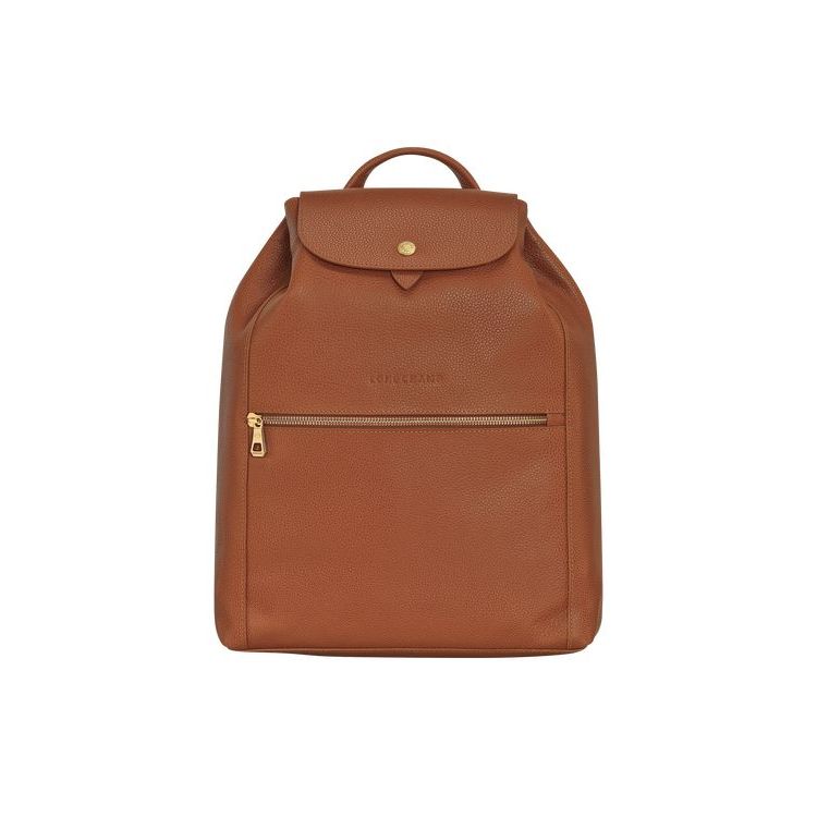 Longchamp Caramel Bőr Hátizsák Barna | 467912BYE