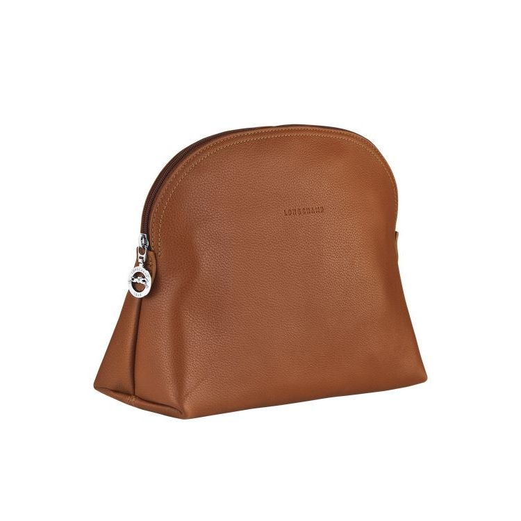 Longchamp Caramel Bőr Toaletttáskák Barna | 025819AIY