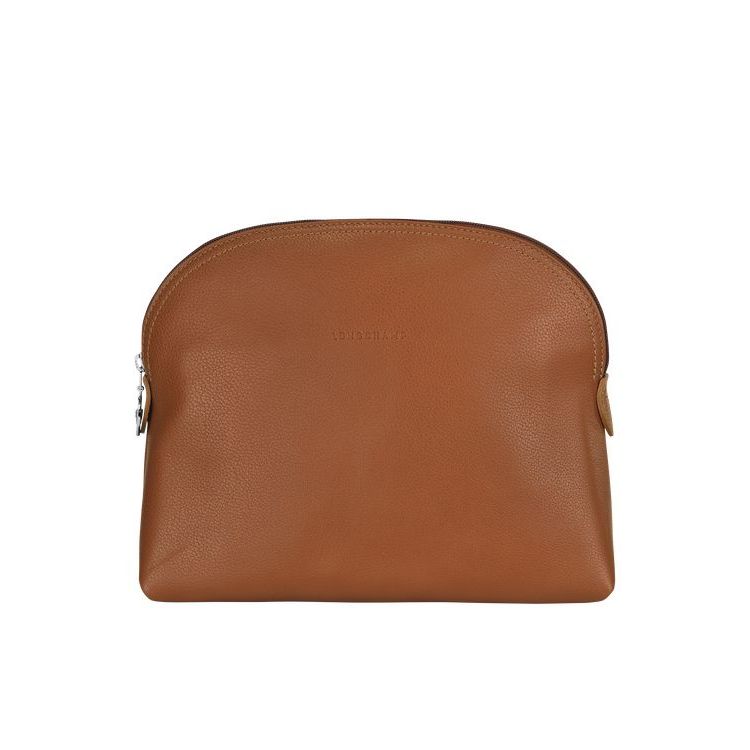 Longchamp Caramel Bőr Toaletttáskák Barna | 025819AIY