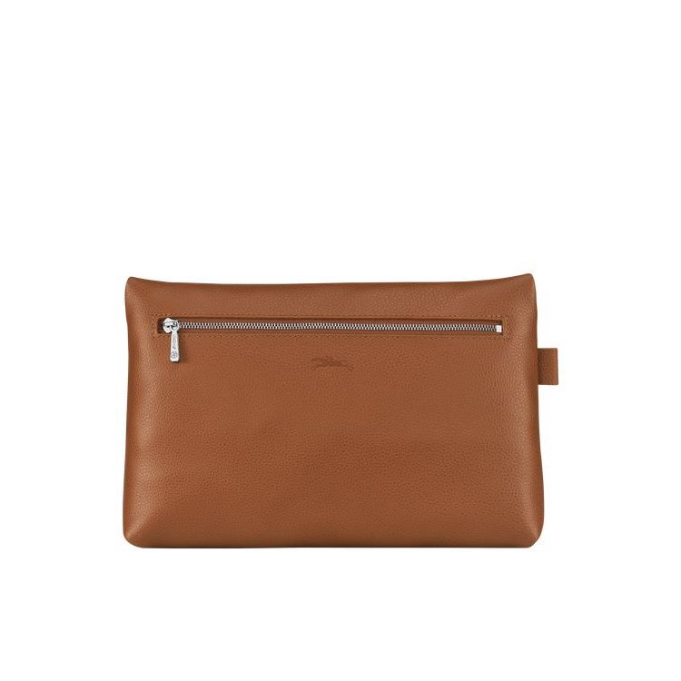 Longchamp Caramel Bőr Toaletttáskák Barna | 064172FBM