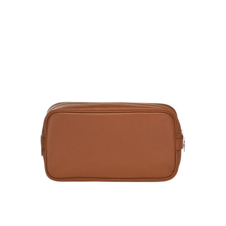 Longchamp Caramel Bőr Toaletttáskák Barna | 402986HKS