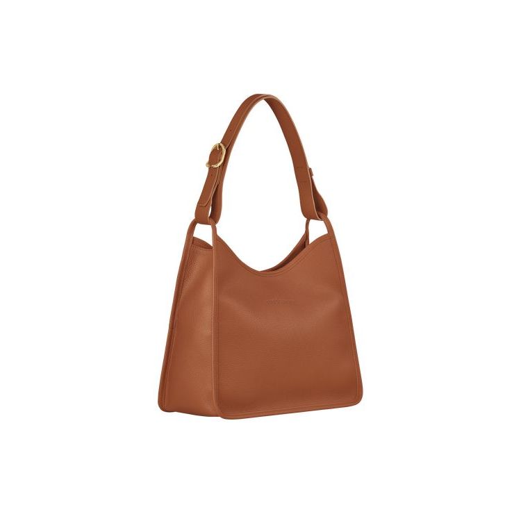 Longchamp Caramel Bőr Válltáskák Barna | 429175KXL