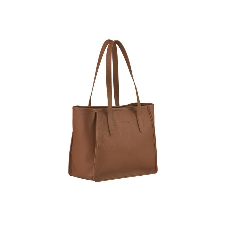 Longchamp Caramel Bőr Válltáskák Barna | 621570SED