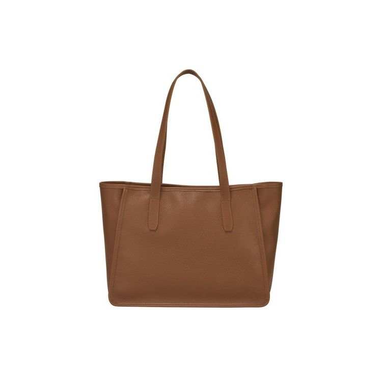 Longchamp Caramel Bőr Válltáskák Barna | 621570SED