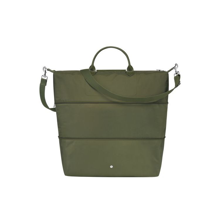 Longchamp Expandable Forest Recycled canvas Utazótáskák Zöld | 602759VAN