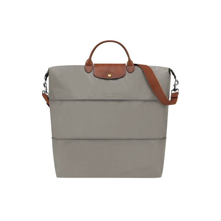 Longchamp Expandable Turtledove Recycled canvas Utazótáskák Szürke | 140963SAL