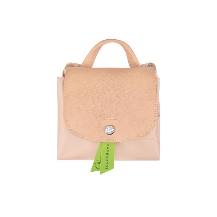 Longchamp Flowers Recycled canvas Hátizsák Világos Rózsaszín | 592674RCZ